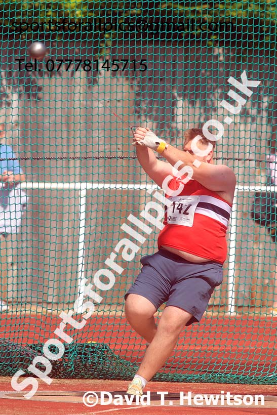 Senior Mens hammer, 2024 Northern Senior and Under-20s Track and Field Champs, Middlesbrough.  Photo: David T. Hewitson/Sports for All Pics